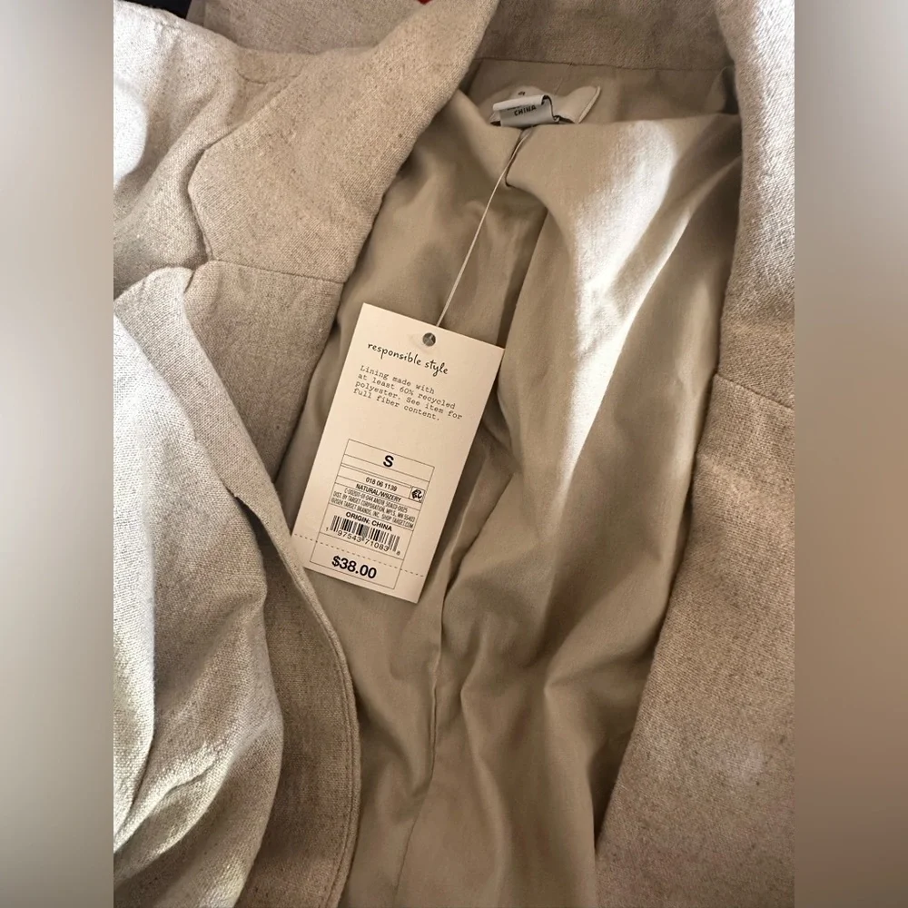 A New Day Women's Button Up Spring Blazer Jacket - Picture 6 of 6